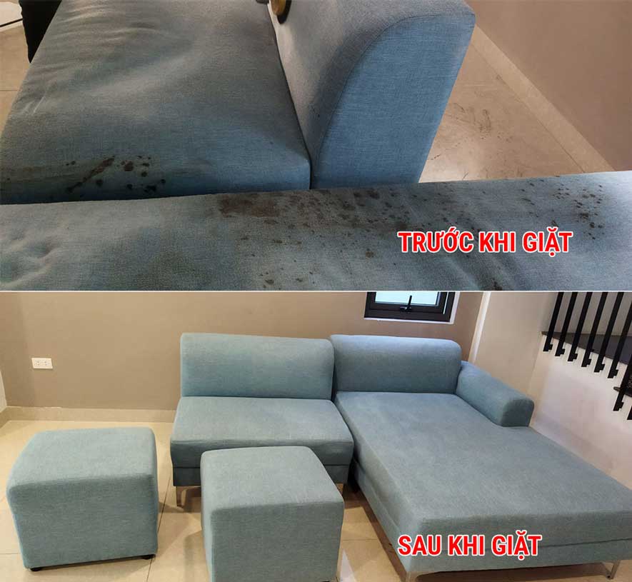 Giặt ghế sofa định kỳ để đảm bảo vệ sinh an toàn cho người sử dụng