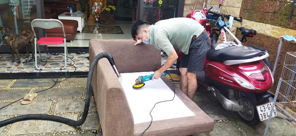 Giặt sofa nỉ, sofa vải, sofa da chuyên nghiệp quận Sơn Trà